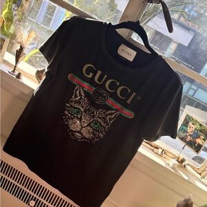 Gucci Black Cat Graphic Tee